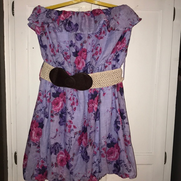 Care n sport dress lavender/pink flowers NWT plus. BIN G - Picture 1 of 6